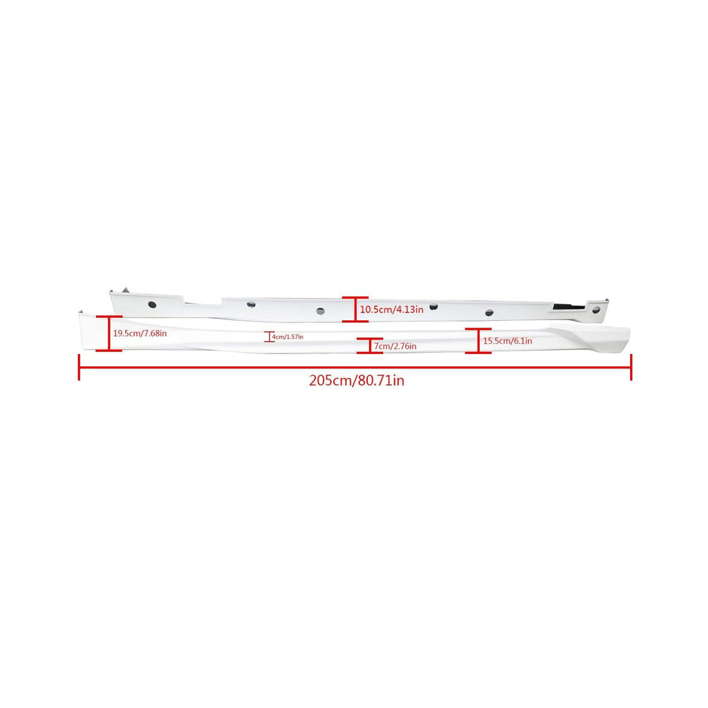 NINTE For 2018 - 2022 10th Gen Honda Accord ABS Painted Add - on JDM Side Skirts Extensions - NINTE