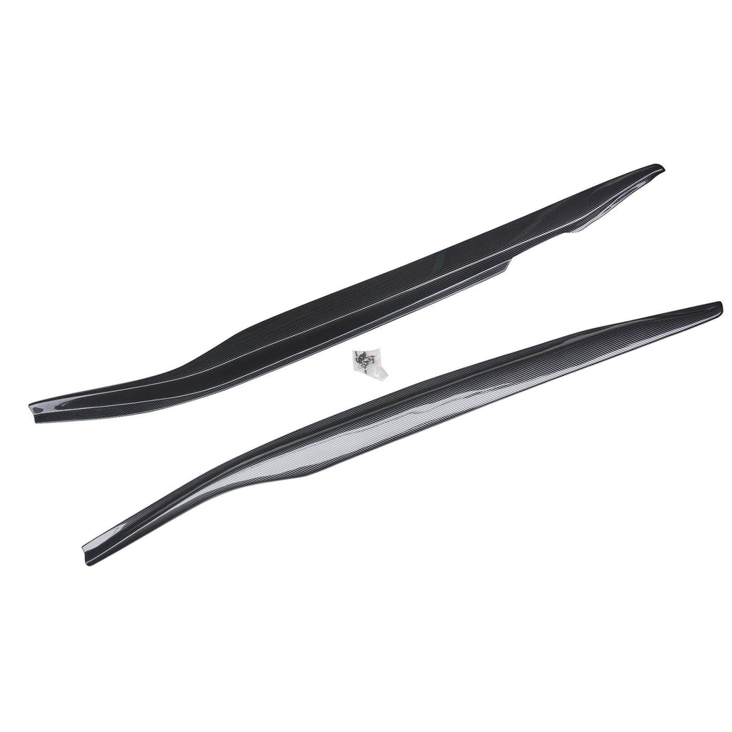 NINTE Side Skirts for 2014 - 2019 Chevy Corvette C7 Painted Z06 Style Rocker Panel Extensions Splitter - NINTE