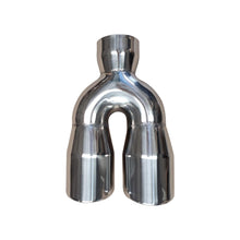 Laden Sie das Bild in den Galerie-Viewer, NINTE 2.5" to 3" Dual Exhaust Tip 2 1/2 Inch Inlet 3 Inch Outlet 9.5" Length Weld On Exhaust Tailpipe Tips 304 Polished Stainless Steel 1.2mm Thickness Double Wall Slant Rolled Edge - NINTE