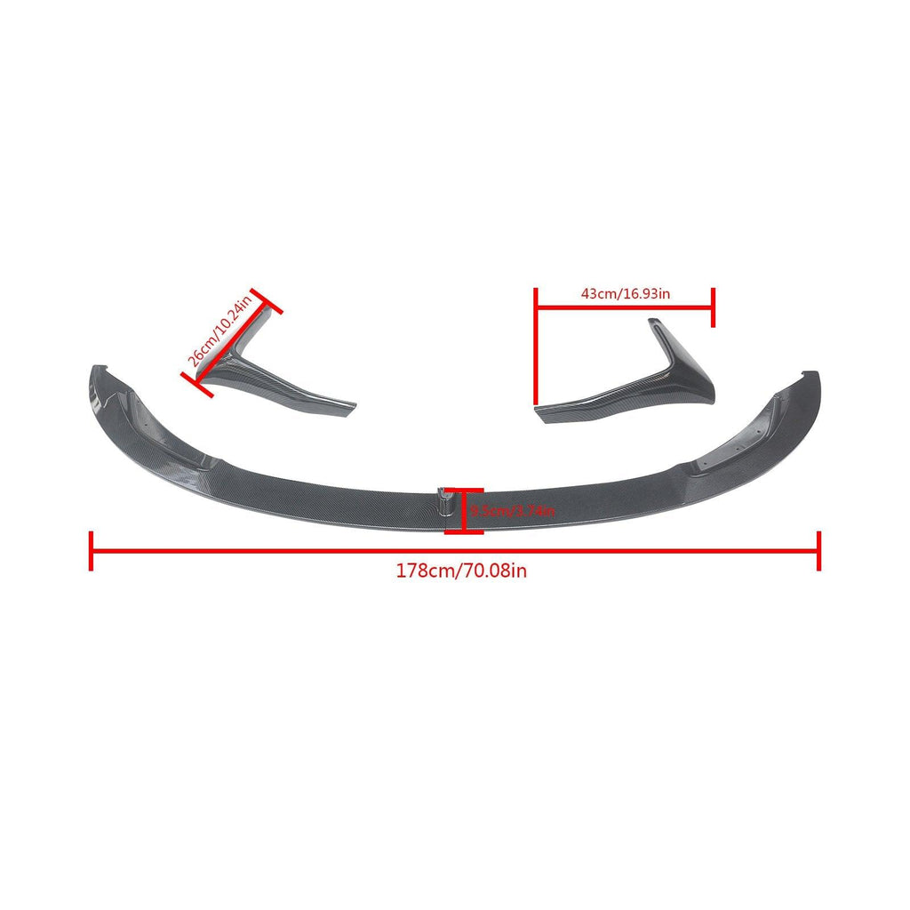 NINTE For 2015 - 2020 BMW F80 M3 F83 F82 M4 Front Lip M Performance 4 Pieces ABS Painted Front Splitter - NINTE