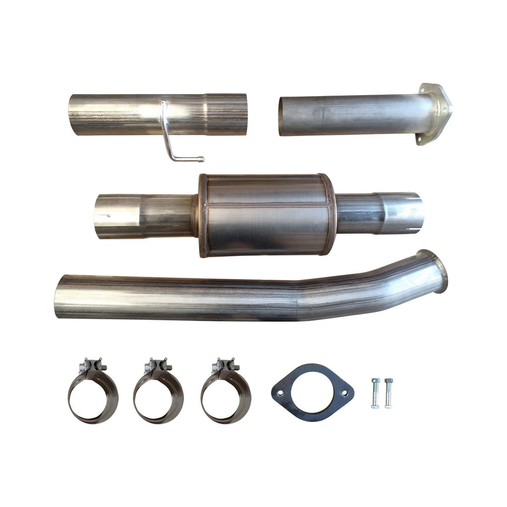 NINTE 4"/5" 2011 - 2023 Ford 6.7 Powerstroke DPF Delete Race Pipe w/Muffler Exhaust - NINTE