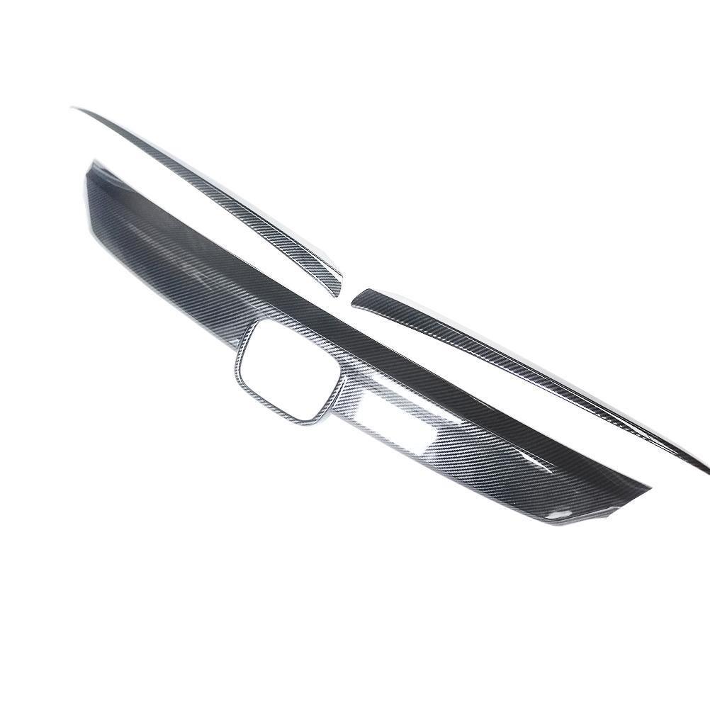 NINTE For 2018 - 2020 Honda Accord Front Bumper Hood Grille Cover W/Eyelid Molding Grille Cover ABS - NINTE