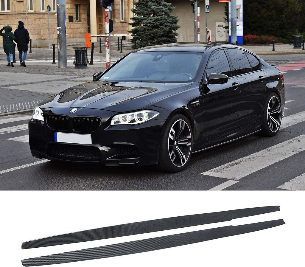 NINTE For 2011 - 2016 BMW 5 Series F10 F11 M Sport M5 ABS Side Skirts Side Extension Panel Splitter - NINTE