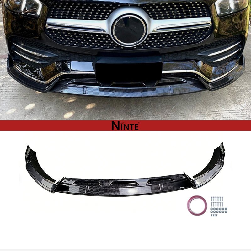 NINTE Front Bumper Lip Splitter ABS For 2020-2023 Mercedes-Benz