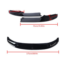 Load image into Gallery viewer, NINTE For 2011 - 2016 BMW 5 Series F10 M Sport Front Lip Bumper ABS 2Pcs Front Lip Splitter Kit - NINTE