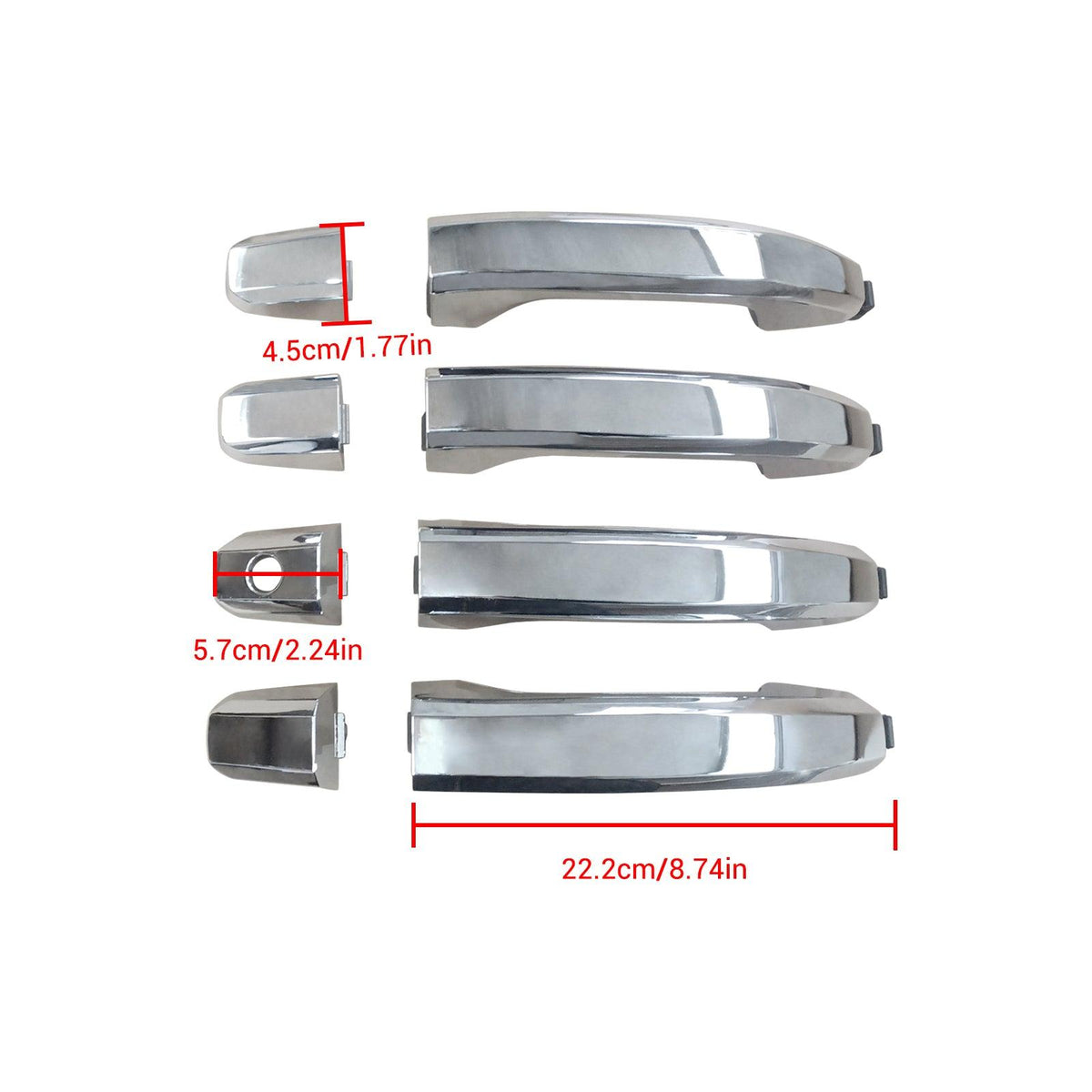 NINTE Door Handle Set For Chevy Silverado 1500 GMC Sierra 1500