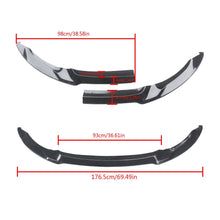 Charger l'image dans la galerie, NINTE For 2015 - 2020 BMW F80 M3 F82 F83 M4 2 Pieces CS Style Front Lip Front Bumper Lip Spoiler Splitter - NINTE