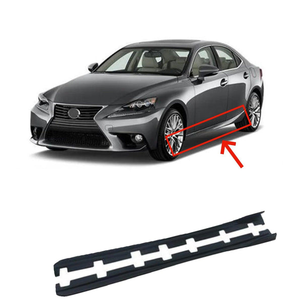 Matte Black Side Skirt Extensions For Lexus IS300/IS350 2014-2019 – ABS, Bolt-On Fit-719445