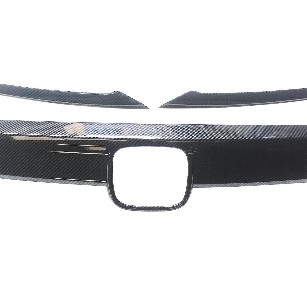 NINTE For 2018 - 2020 Honda Accord Front Bumper Hood Grille Cover W/Eyelid Molding Grille Cover ABS - NINTE