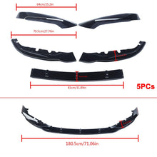 Cargar imagen en el visor de la galerĆa, NINTE For 2017 - 2020 BMW 5 Series G30 M - Sport Front Lip Front Bumper Splitter Gloss Black - NINTE
