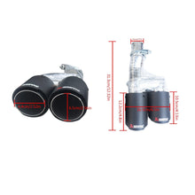 Cargar imagen en el visor de la galería, NINTE For 2022 2023 2024 2025 Honda Civic 11th Gen 6.5"Dual Rear Exhaust Tips Matte Carbon Look - NINTE