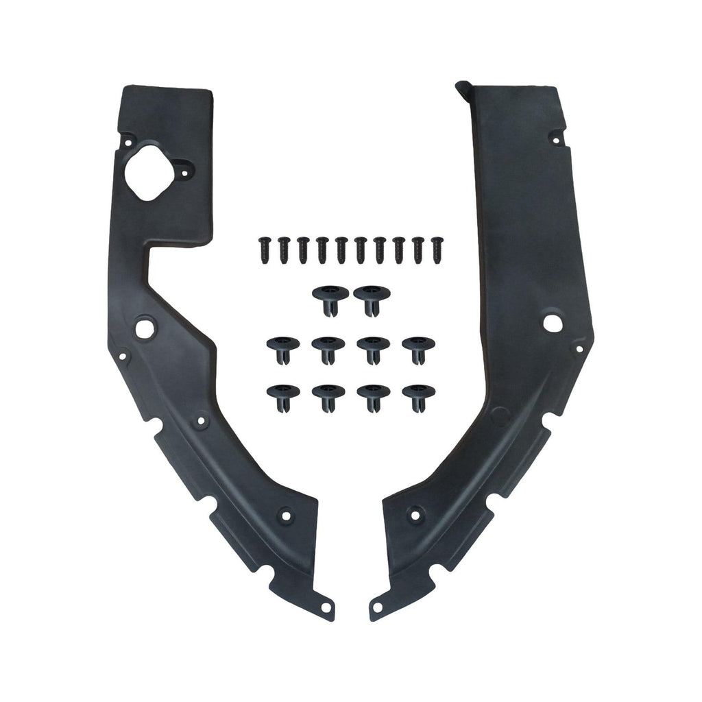 NINTE For 2016 - 2021 10th Gen Honda Civic Engine Bay Side Panel Covers ABS Painted 2PCS Long Version - NINTE