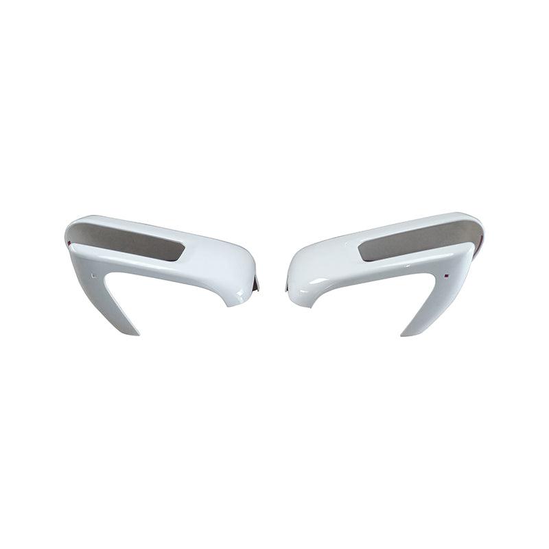 NINTE For 2021 - 2025 Ford F150 Mirror COVERS Overlays With Signal Hole WHITE - NINTE