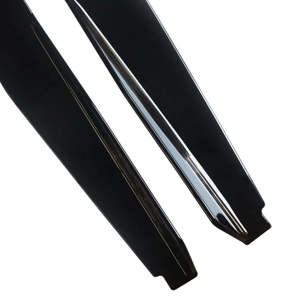 NINTE For 2020 - 2024 Chevy Corvette C8 Front Lip Side Skirts Gloss Black Bottom Line Style Lips - NINTE