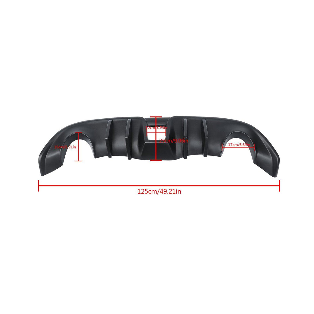 NINTE For 2009 - 2020 Nissan 370Z Rear Diffuser Z34 JDM L Shark Fin Style Rear Bumper Diffuser Valance - NINTE