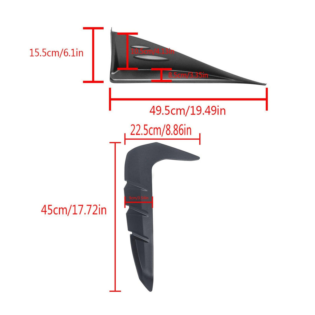 NINTE Side Splitters Vent Covers For 2022 2023 2024 Toyota GR86 Subaru BRZ Front Fender Side Vent - NINTE