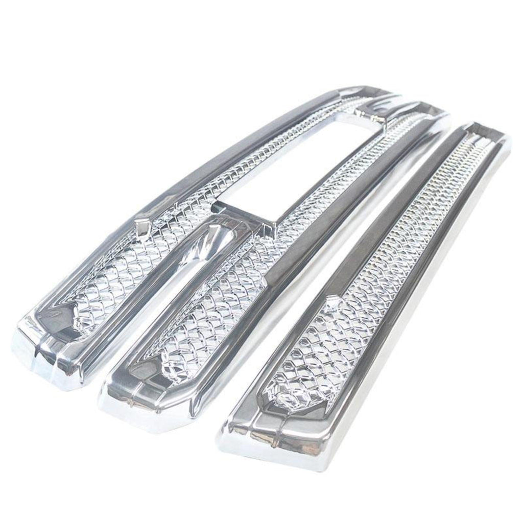 NINTE For 2019 - 2022 GMC Sierra 1500 SLT AT4 Front Mesh Grill Cover Grill Overlay Trim - NINTE