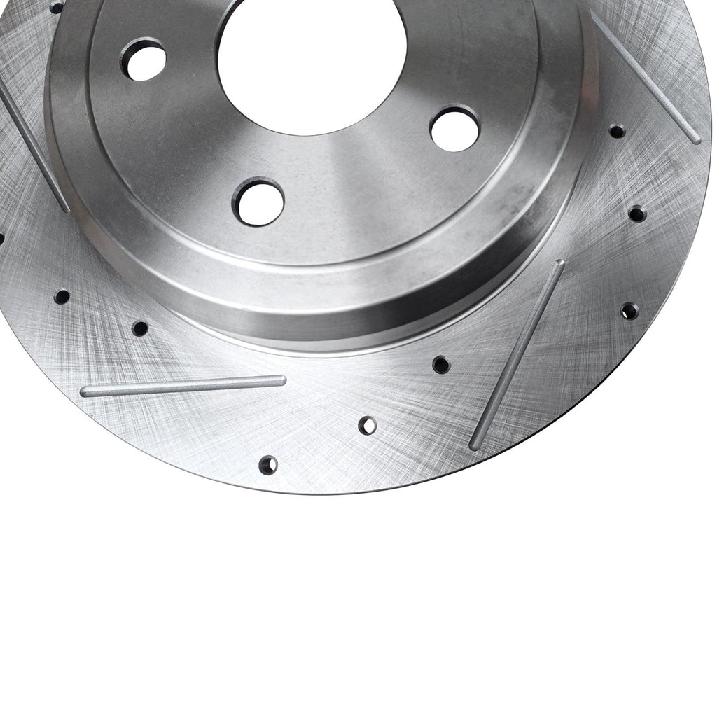 NINTE 330mm Rear Drilled Brake Rotors for 2011 - 2020 Jeep Grand Cherokee Dodge Durango - NINTE