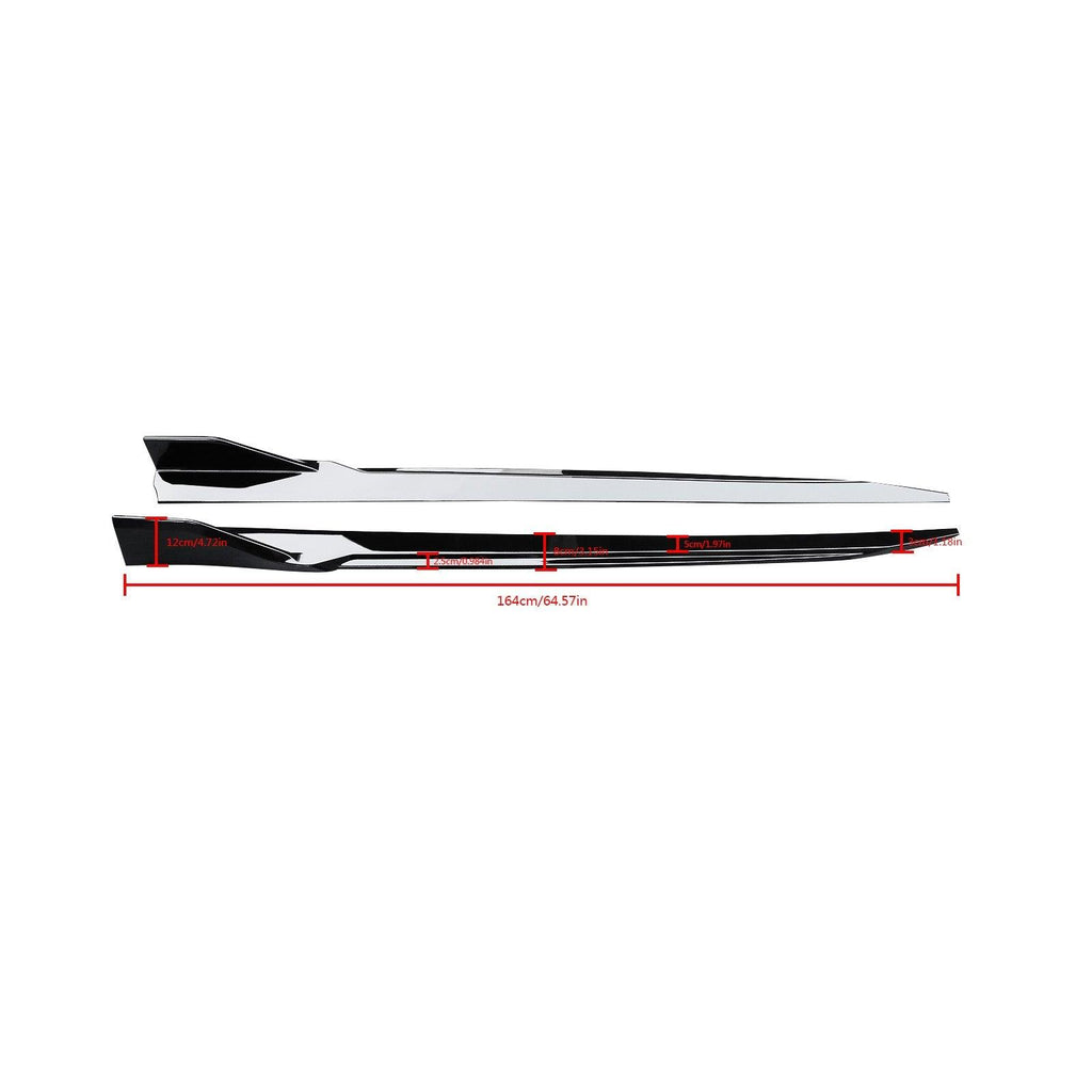 NINTE For 2021 - 2023 BMW 4 Series G22 G23 G26 3D Racing Style Side Skirts Extension Panel Splitter ABS Painted - NINTE