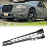 NINTE Side Skirts For 2011-2023 Chrysler 300 300C 300S Extention Lips Rocker Panel