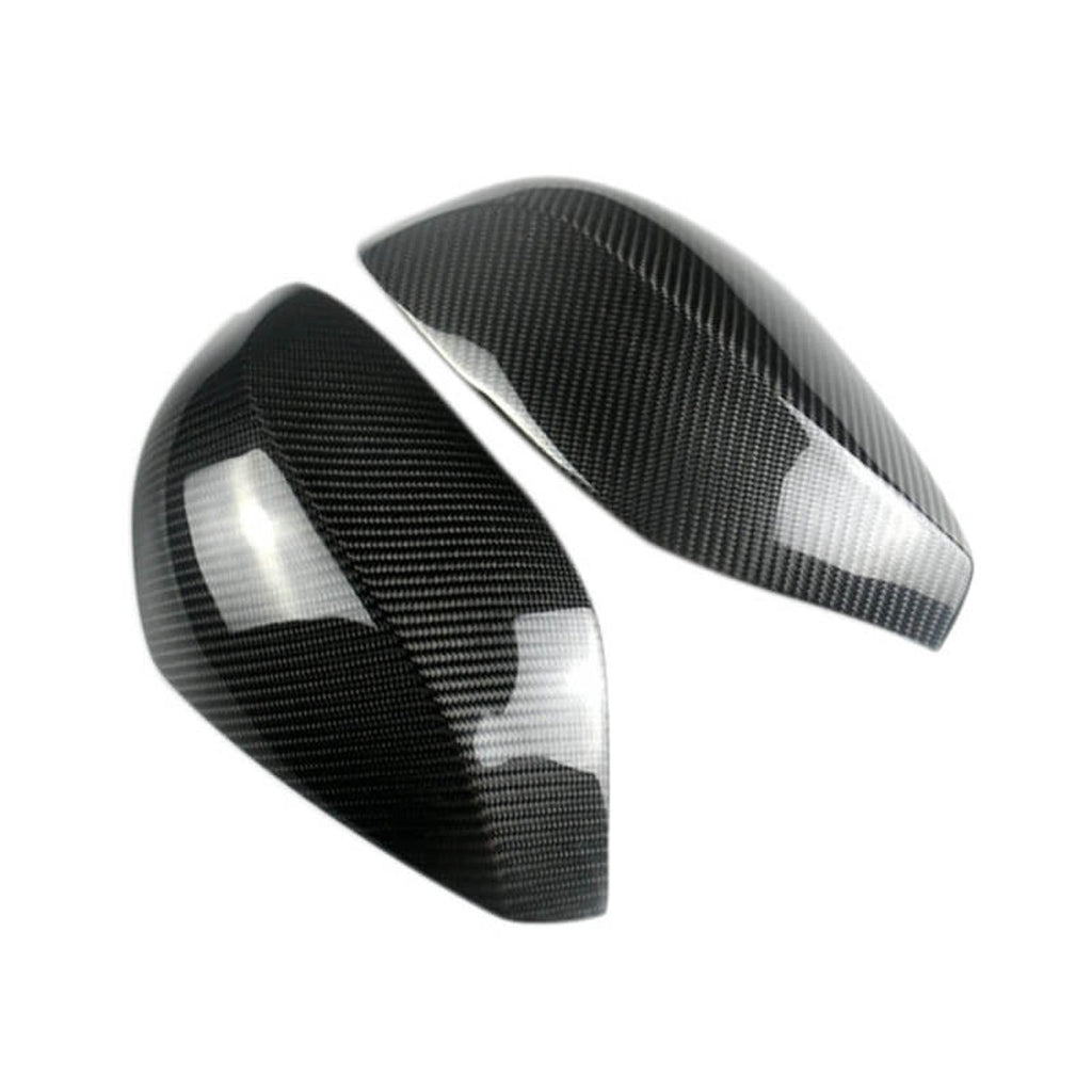 NINTE Real Carbon Fiber Mirror Caps For 2014 - 2024 Infiniti QX30 Q50S Q50 Q60 Q70 Tape - On Overlay View Mirror Covers Cap(NOT the Replacement) - NINTE