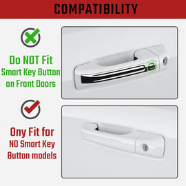 NINTE Door Handle Covers For 2019 - 2025 Dodge Ram 1500 W/1 Key hole No Smart Keyhole - NINTE