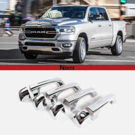 NINTE Door Handle Covers For 2019 - 2025 Dodge Ram 1500 W/1 Key hole No Smart Keyhole - NINTE