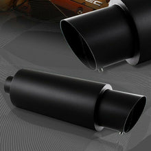 Laden Sie das Bild in den Galerie-Viewer, NINTE Universal Exhaust Muffler Black 4 Inch JDM Slant N1 Tip 2.5 Inch Inlet - NINTE