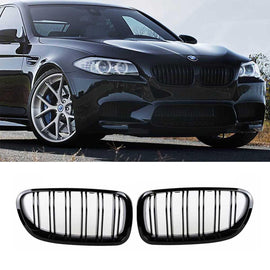 NINTE For 2011 - 2016 BMW 5 Series F10 F11 M5 Grill Replacement Dual Slats Grille Style - NINTE