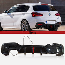 Cargar imagen en el visor de la galerĆa, NINTE MP Style Rear Diffuser For 2015 - 2019 BMW 1 Series LCI M Sport W/Brake Light - NINTE