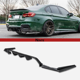 NINTE V Style Rear Bumper Lip For 2015 - 2020 BMW F80 M3 F82 M4 F83 3PCs - NINTE
