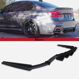 NINTE V Style Rear Bumper Lip For 2015 - 2020 BMW F80 M3 F82 M4 F83 3PCs - NINTE