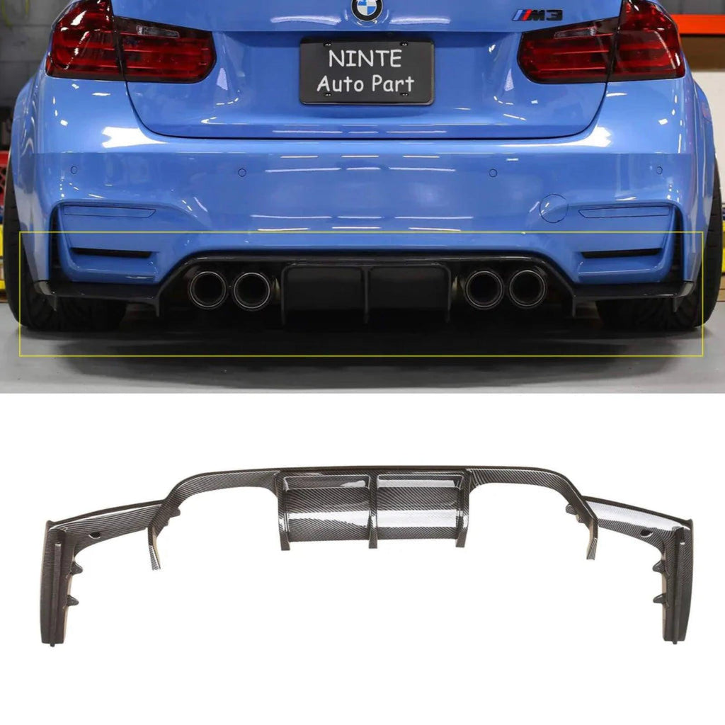 NINTE For 2015 - 2020 BMW F80 M3 F82 F83 M4 Front Lip Side Skirts Diffuser Performance ABS Body Kits - NINTE