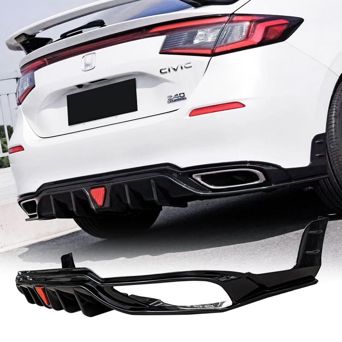 NINTE For 20222024 11th Gen Honda Civic Hatchback Rear Diffuser