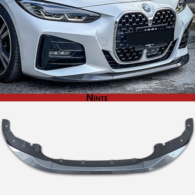 NINTE For 2020 - 2025 BMW 4 Series 430i G22 G23 M Sport Front Bumper Lip Coupe 2DR M Performance Style Splitter - NINTE