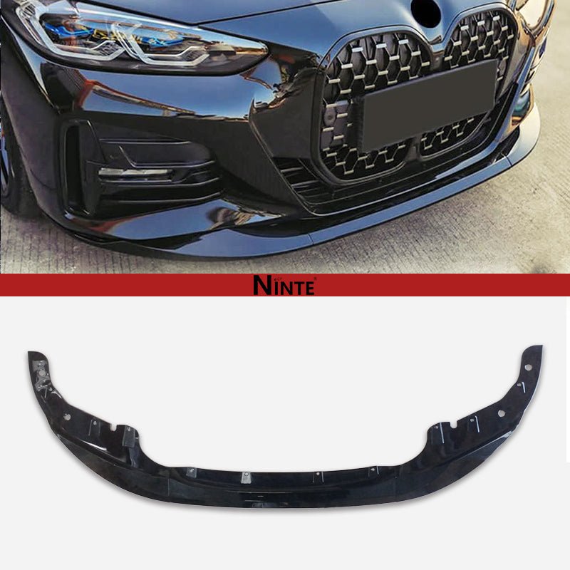 NINTE For 2020 - 2025 BMW 4 Series 430i G22 G23 M Sport Front Bumper Lip Coupe 2DR M Performance Style Splitter - NINTE