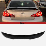 NINTE Highkick Rear Spoiler For 2007-2015 Infiniti G25 G35 G37 Q40 Sedan PSM Style