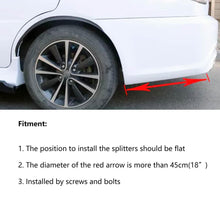 Cargar imagen en el visor de la galería, NINTE Rear Bumper Lip Universal 2 Pieces Diffuser Guard Splitter Body Kits - NINTE