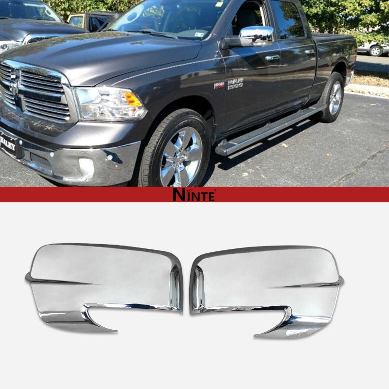 NINTE For 2013 - 2018 Dodge Ram 1500& 2019 - 2023 Ram 1500 Classic Mirror Cover Rear View Mirror Overlays with Turn Signal Cutouts - NINTE