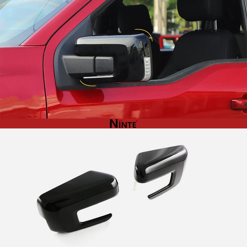 NINTE For 2021 - 2025 Ford F150 Mirror COVERS Overlays With Signal Hole - NINTE