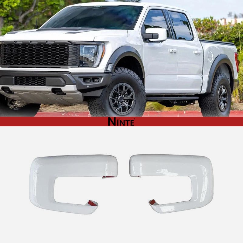 NINTE For 2021 - 2025 Ford F150 Mirror COVERS Overlays With Signal Hole - NINTE