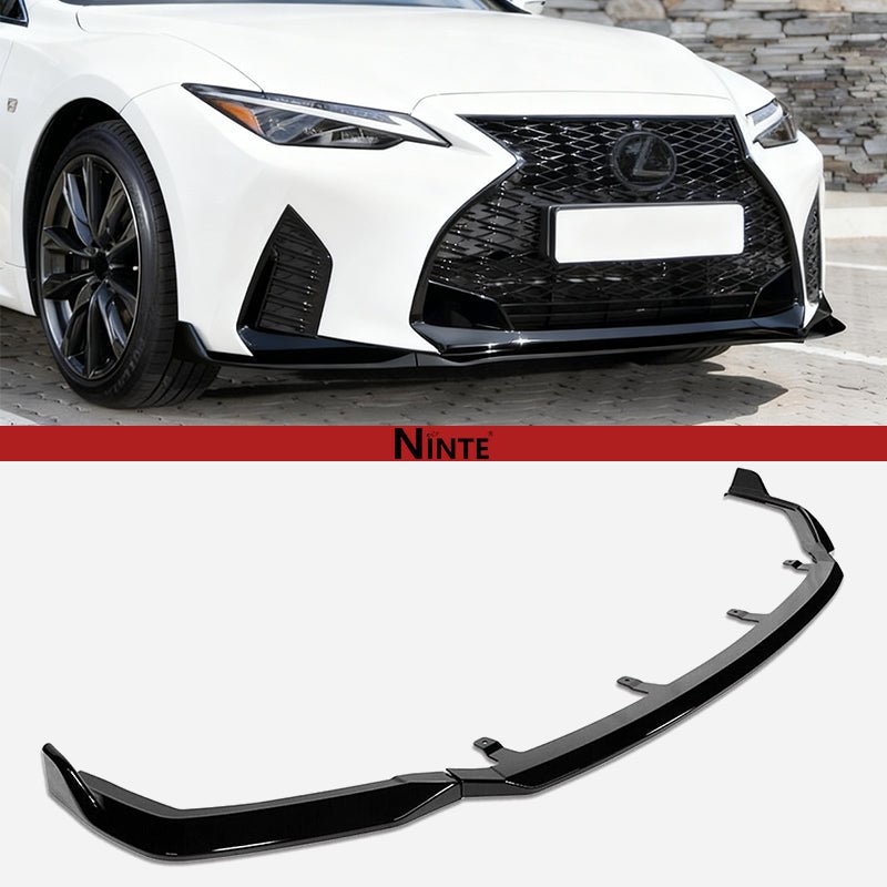 NINTE Front Bumper Lip Splitter fit for 2021-2025 Lexus IS350