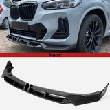 NINTE Front Lip For 2022-2024 LCI BMW G01 G02 X3 X4 M-Sport Front Bumper Splitter