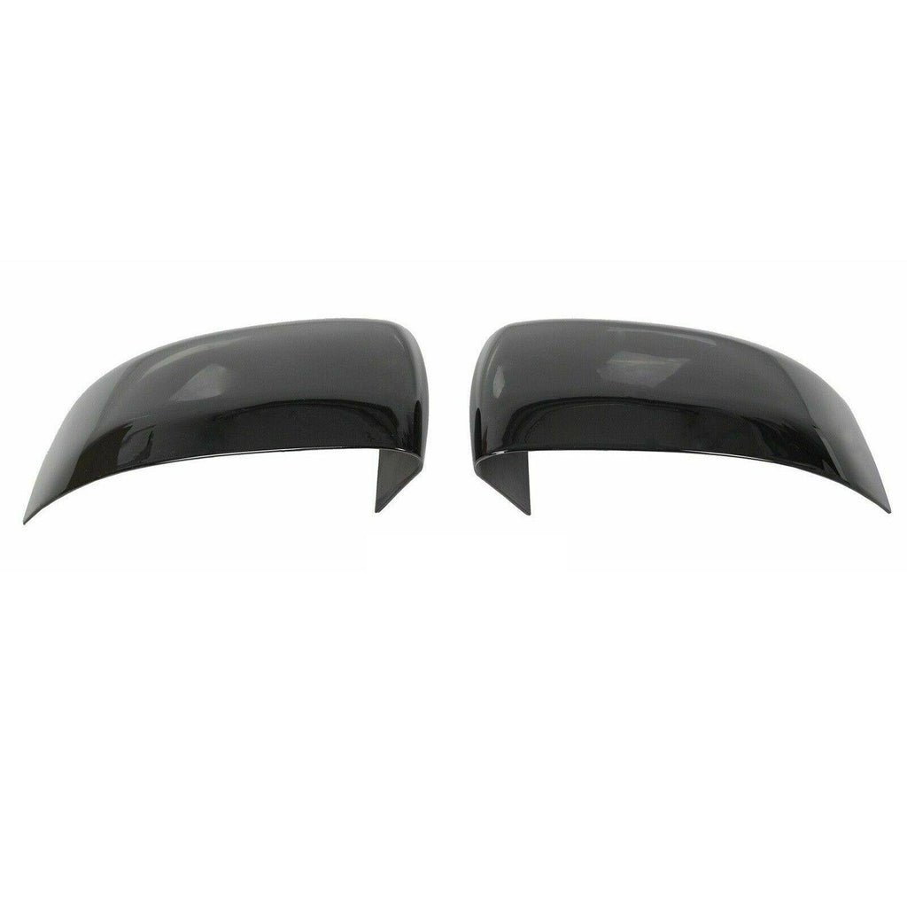 NINTE Mirror Covers for 2011 - 2022 Jeep Grand Cherokee 2011 - 2023 Dodge Durango ABS Gloss Black A PairHalf Overlays - NINTE