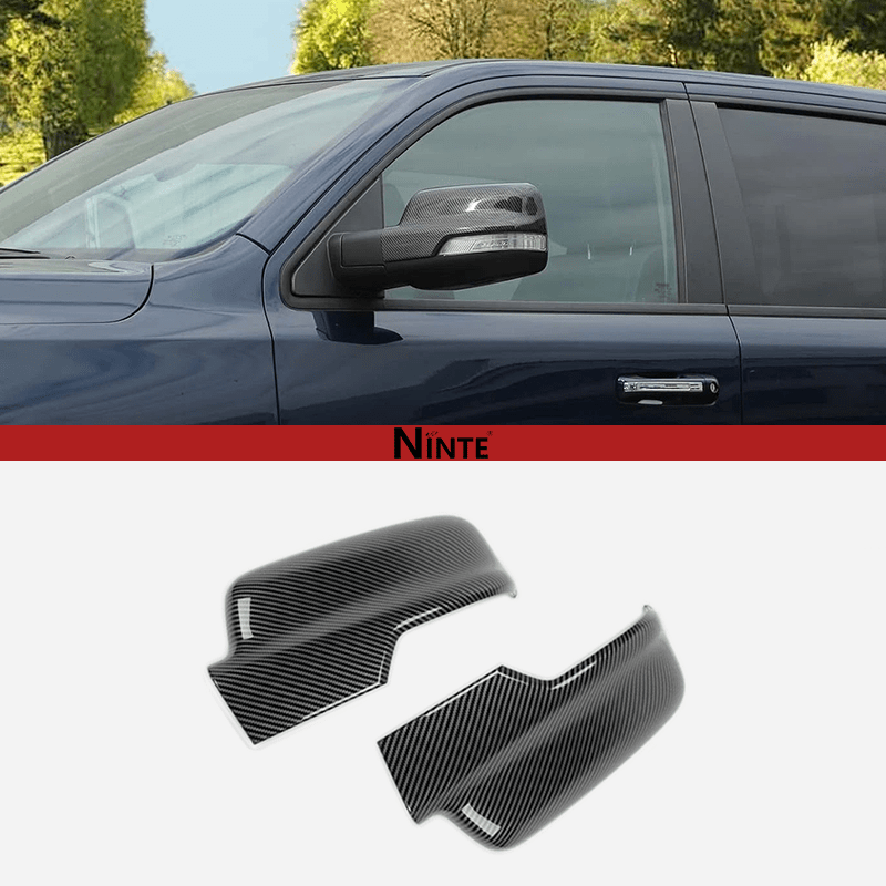 NINTE Mirror Covers With Turn Signal Cutout For 2019-2025 Dodge