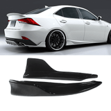 NINTE For 2014-2020 LEXUS IS200T IS250 IS350 IS300 JDM Rear Diffuser Rear Bumper Splitter Corner Apron Spat