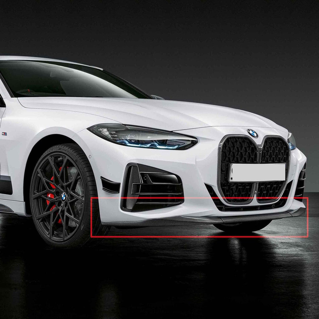 NINTE For 2021 - 2024 BMW 4 Series 430i G22 G23 M Sport Front Bumper Lip Coupe 2DR M Performance Style Splitter - NINTE