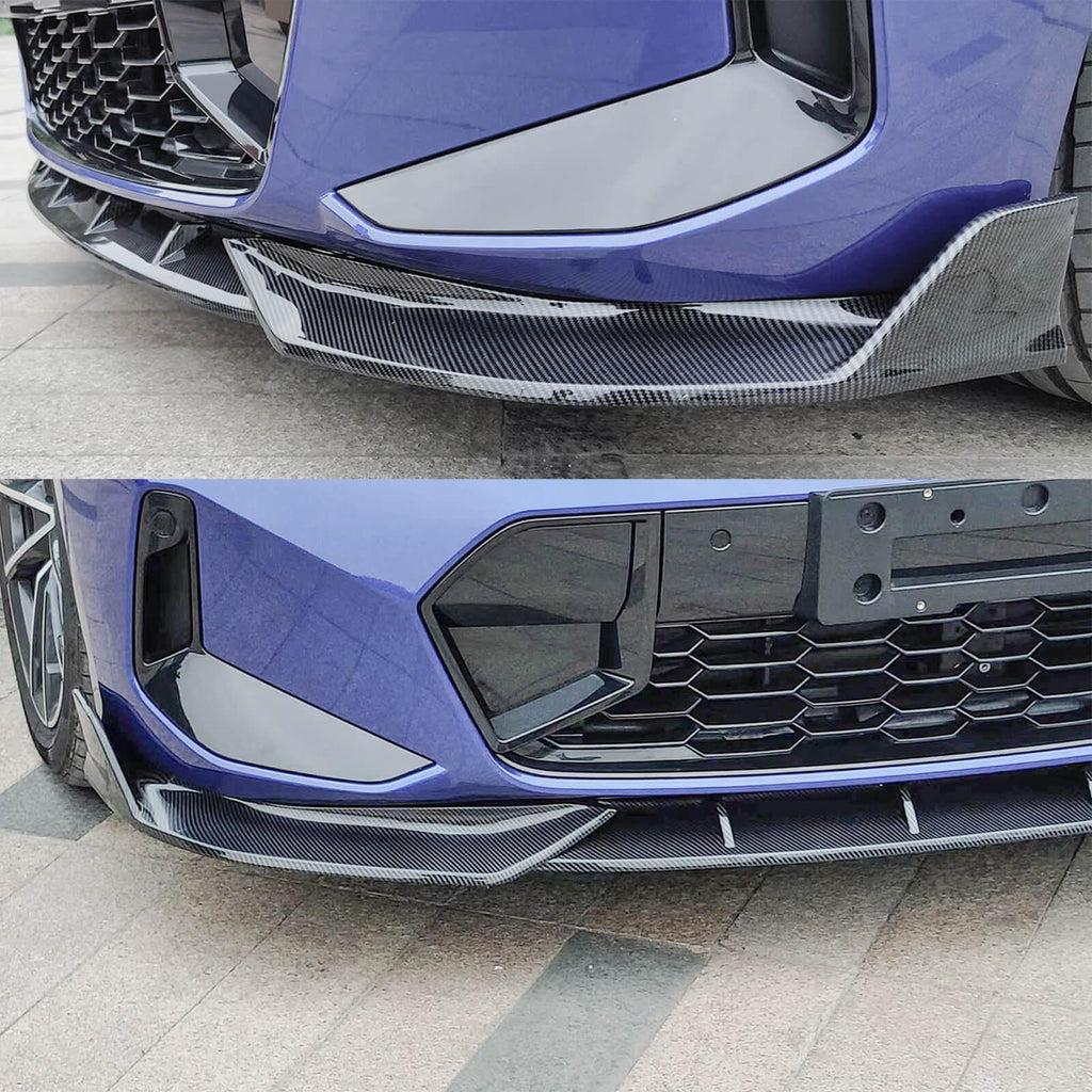 NINTE For 2019 - 2023 BMW 3 Series G20 G28 Front Lip M - Sport ABS Painted Gloss Black Front Splitter Bumper Lip spoiler 3Pcs - NINTE
