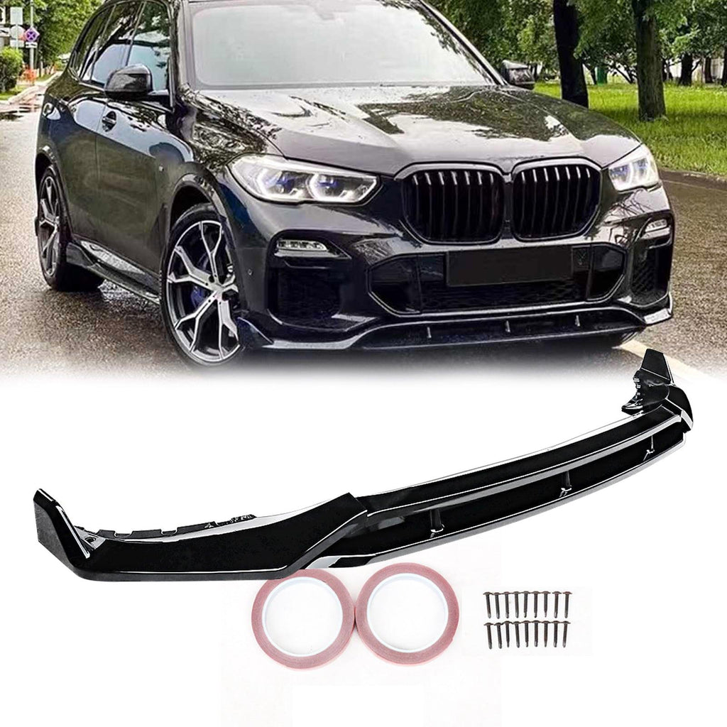 NINTE For 2019 - 2023 BMW G05 X5 M - Sport 4pc ABS Front Lip Front Bumper Splitters - NINTE