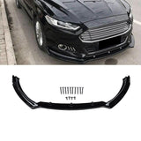 NINTE For 2013-2016 Ford Fusion Mondeo Front Lip Front Bumper Splitter 3PCS ABS